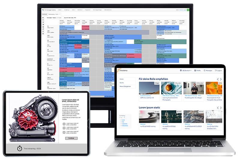 Vielseitige Learning Management Software Versatile Learning Management Software