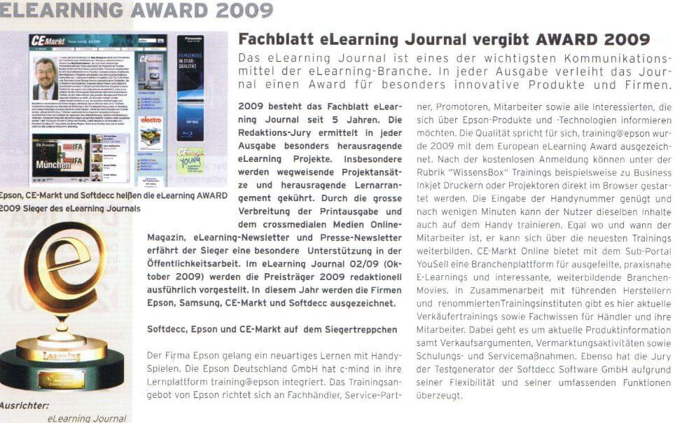 eLearning Award 2009